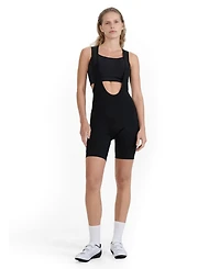 4F Women's Short Cycling Leggings With Gel Padding And Suspenders