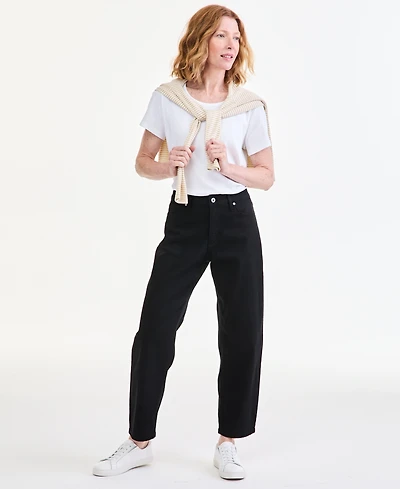 Style & Co Women's High-Rise Barrel Relaxed Fit Jeans, Macy's Exclusive