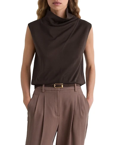 Reiss Women's Honey Sleeveless Slouch Neck Sweater