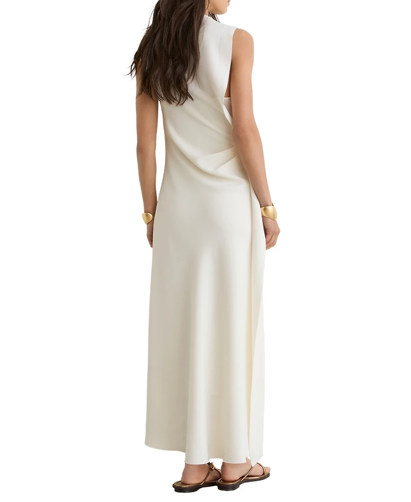 Reiss Women's Dorota Drape Detail Midi Dress