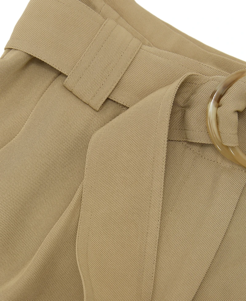Reiss Women's Lana Fluid Belted Shorts