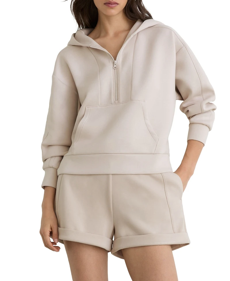 Reiss Women's Lockie Knit Hoodie