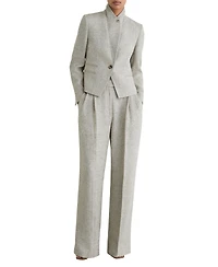Reiss Women's Ezra Straight Leg Textured Suit Pants