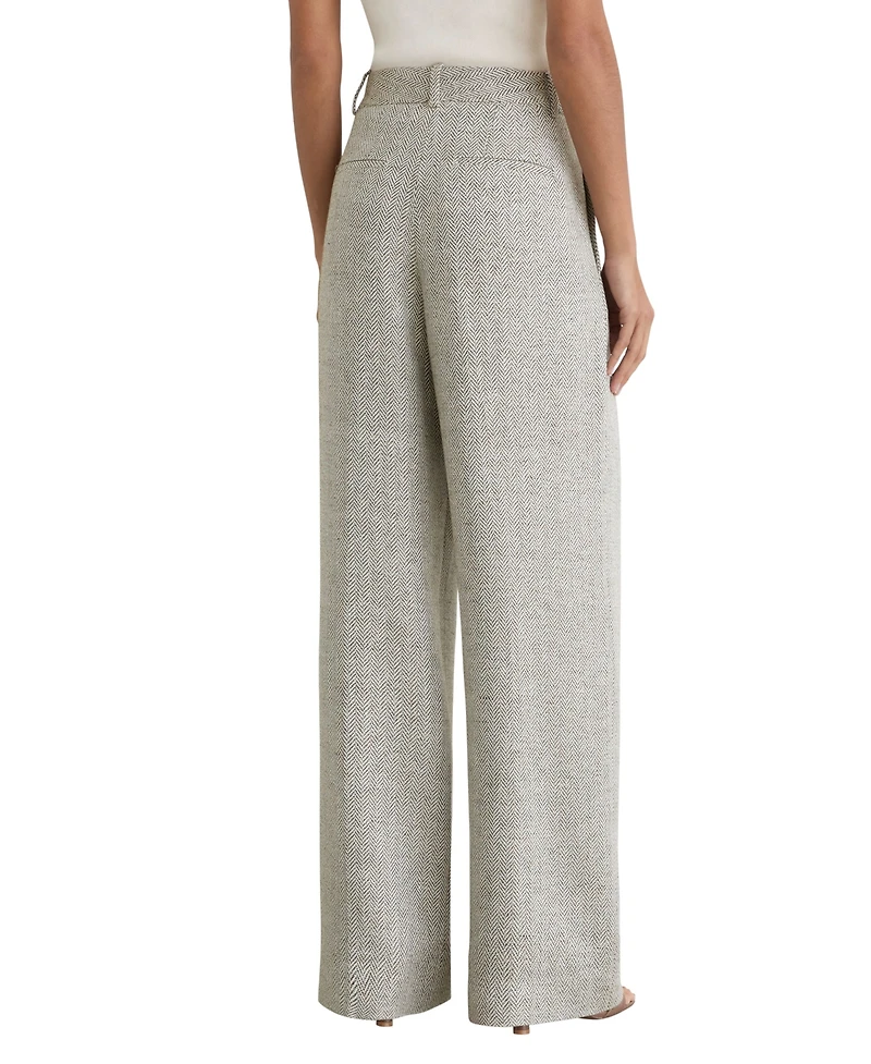 Reiss Women's Ezra Straight Leg Textured Suit Pants