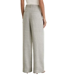 Reiss Women's Ezra Straight Leg Textured Suit Pants
