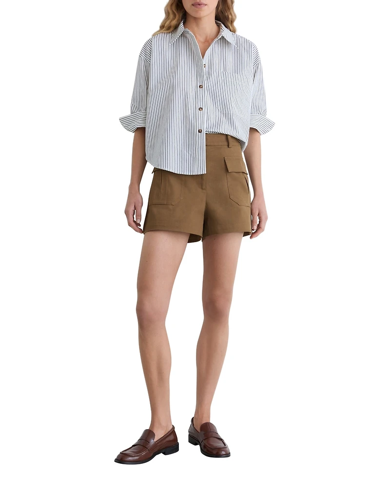 Reiss Women's Britt Cotton Blend Shorts