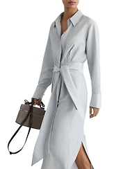 Reiss Women's Gianna Tie Detail Shirt Dress