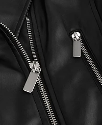 I.n.c. International Concepts Women's Faux-Leather Moto Jacket, Macy's Exclusive