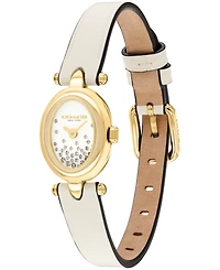 Coach Women's Sammy Chalk Leather Strap Watch 18mm