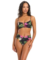 Bar Iii Women's Havana Heat V-Wire Bikini Top, Macy's Exclusive