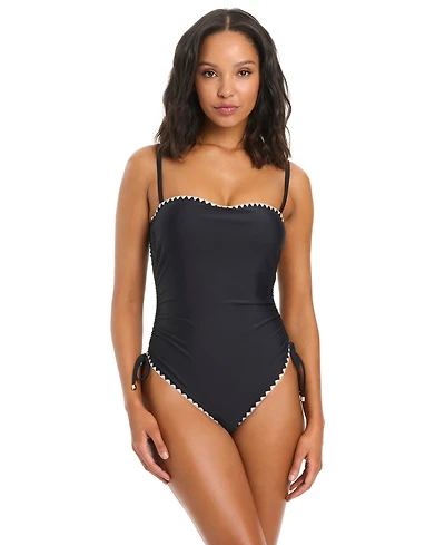 Bar Iii Women's Desert Muse Banded Pull-On One-Piece Swimsuit, Macy's Exclusive