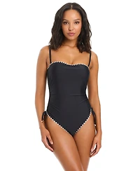 Bar Iii Women's Desert Muse Banded Pull-On One-Piece Swimsuit, Macy's Exclusive
