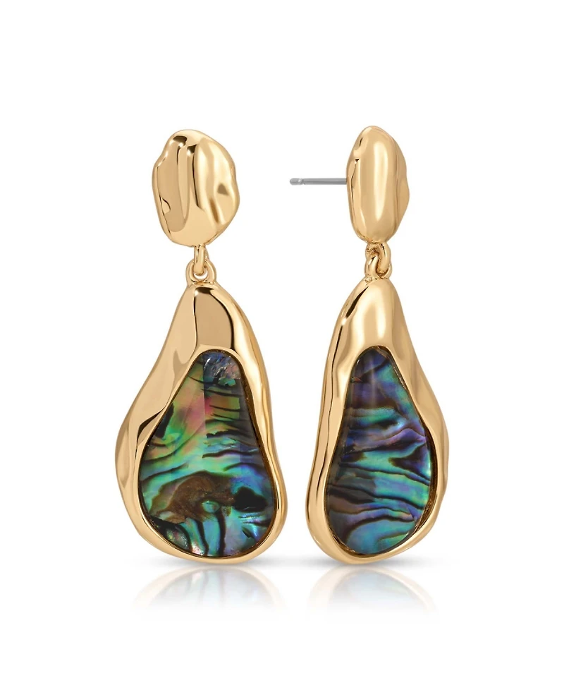 Ettika Hidden Gem Abalone Earrings