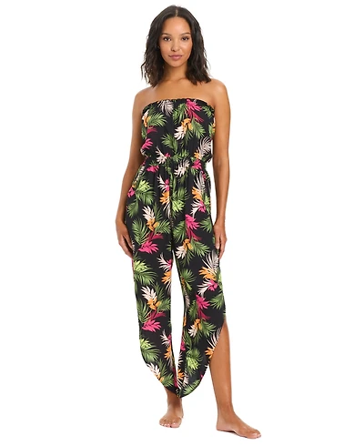 Bar Iii Women's Havana Heat Tube Swim Cover-Up Jumpsuit, Macy's Exclusive