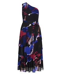 City Chic Women's Plus Rendezvous One Shoulder Maxi Dress