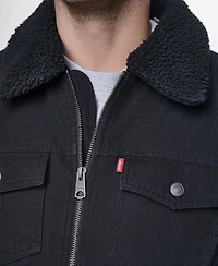 Levis Men's Sherpa Collar Western Bomber Aviator Jacket