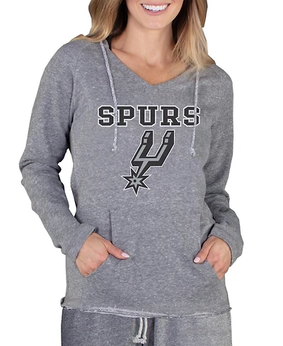 Concepts Sport Women's Gray San Antonio Spurs Mainstream Terry Hooded Top