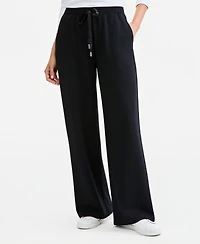 Style & Co Women's LuxLounge Wide-Leg Pull-On Fleece Pants, Macy's Exclusive