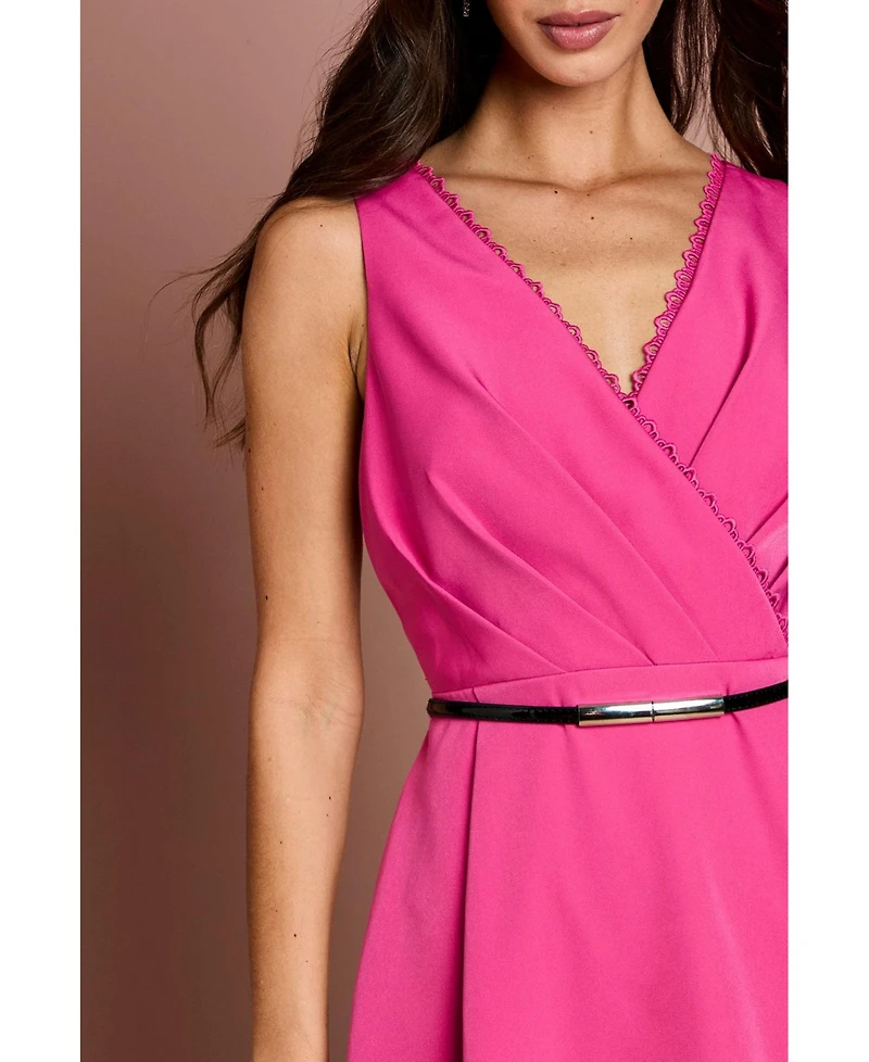 Coast Women's V-Neck Lace Midi Dress
