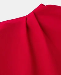 Mango Women's Asymmetrical Neck And Metallic Detail Dress