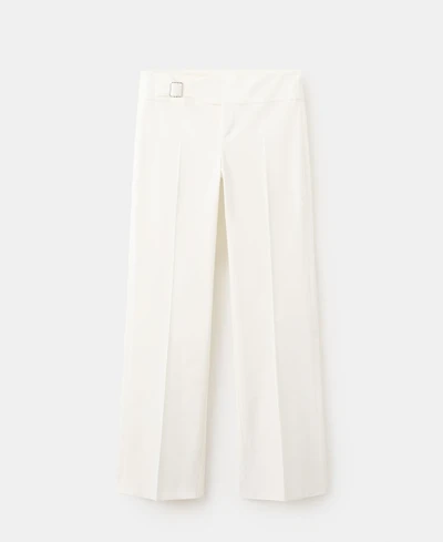 Mango Women's Belt Straight-Fit Pants