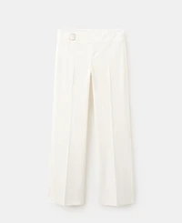 Mango Women's Belt Straight-Fit Pants