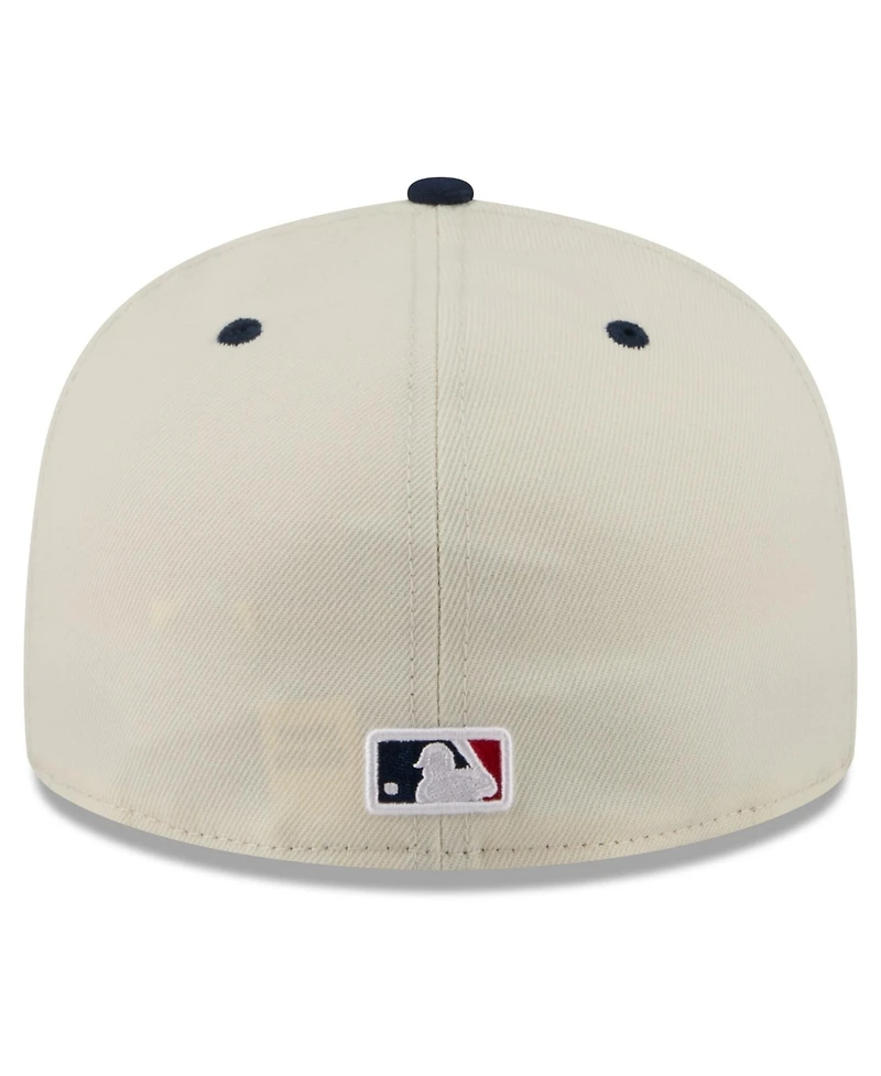 New Era Men's Cream/Blue Detroit Tigers Usa 250 Fourth of July 59FIFTY Fitted Hat
