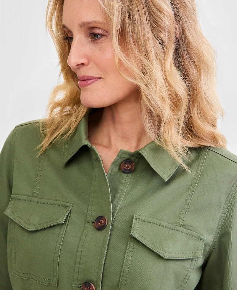 Style & Co Women's Tie Waist Utility Field Jacket, Macy's Exclusive