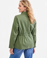 Style & Co Women's Tie Waist Utility Field Jacket, Macy's Exclusive
