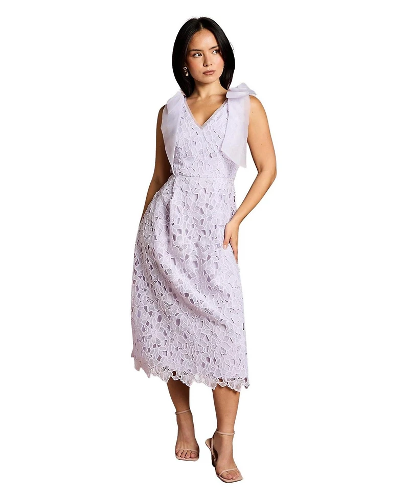 Coast Women's Bow Detail Sleeveless Midi Dress