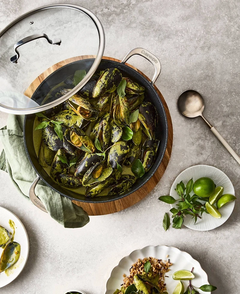 Cuisine::pro Green Stone 6.1-Quart Ultimate Pan with Lid