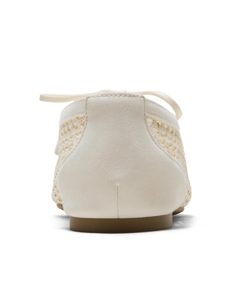 Vivaia Women's Carey Square-Toe Mesh Flats