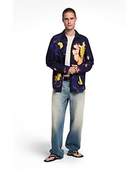 Desigual Men's Long-sleeved floral shirt