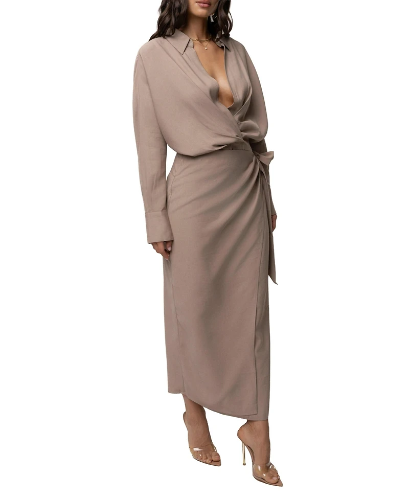 Jluxlabel Women's Skyline Wrap Midi Dress