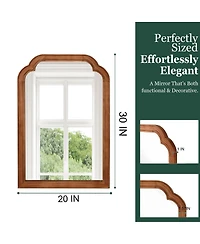 Laoties 20" x 30" Modern Decorative Accent Mirror for Bedroom, Bathroom and Living Room