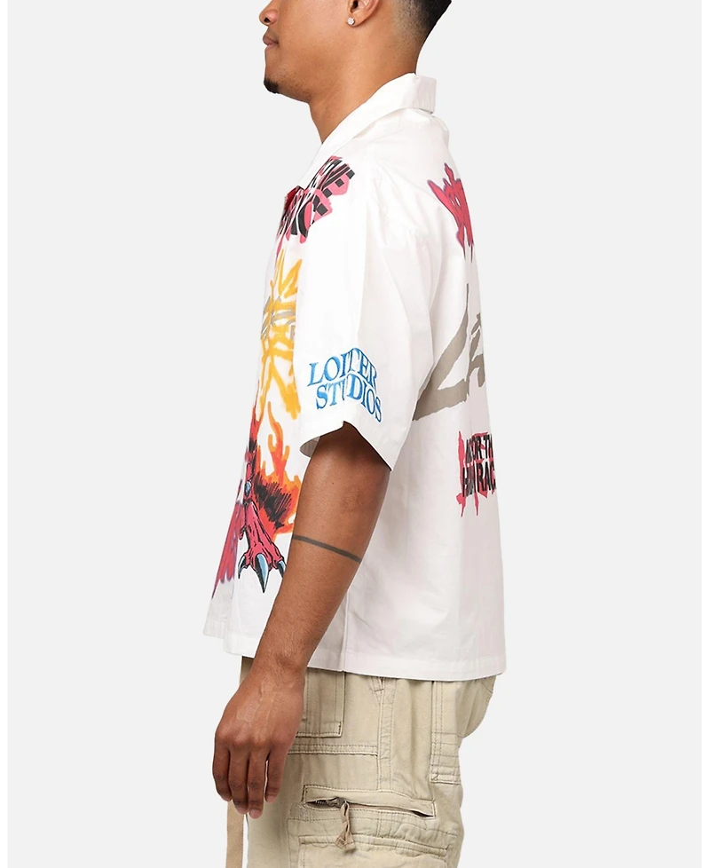 Loiter Men's Scrap Book Button Up Shirt