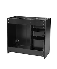 Sillysis 36 Inch Modern Freestanding Bathroom Vanity without Top, Solid Wood Frame, 3 Drawers Storage, Soft Close Doors