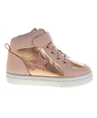 Kensie Girl Girls ( 7 to 12 ) Glitter Star Fashion Shoes with Hook-and-Loop Strap (Toddler/Little Kid)