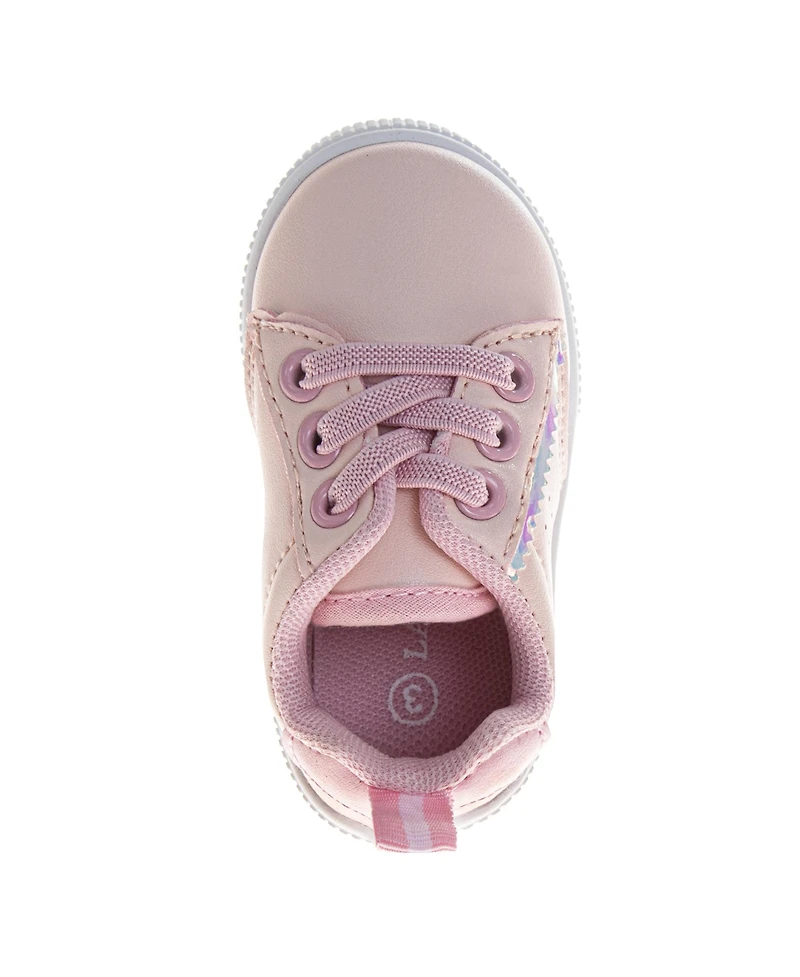 Laura Ashley – Girls (Size 6 To 10) Lace-Up Casual Shoes with Heart Detail (Toddler)