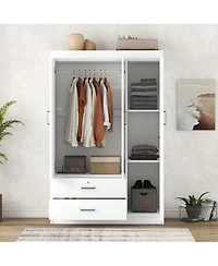 Streamdale Furniture 3-Door Wardrobe with 2 Drawers