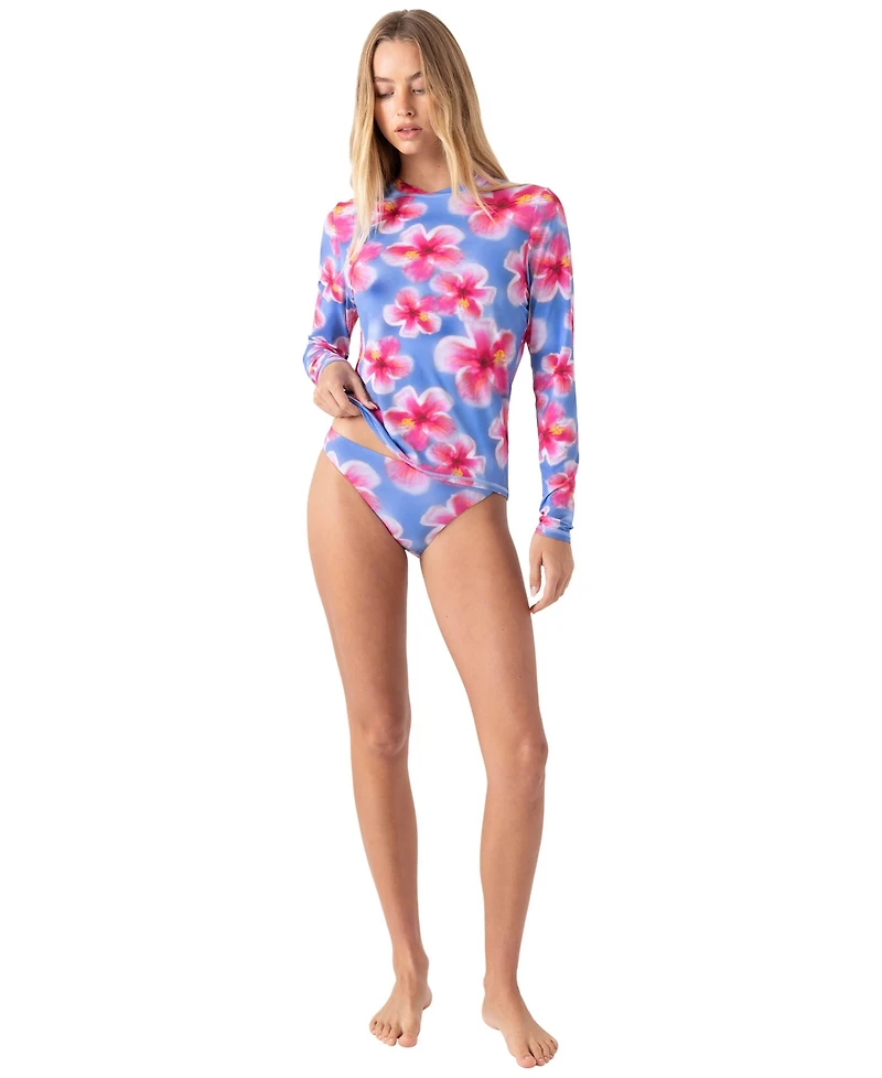 Roxy Women's Hibiscus Haze Sea Skipping Rashguard