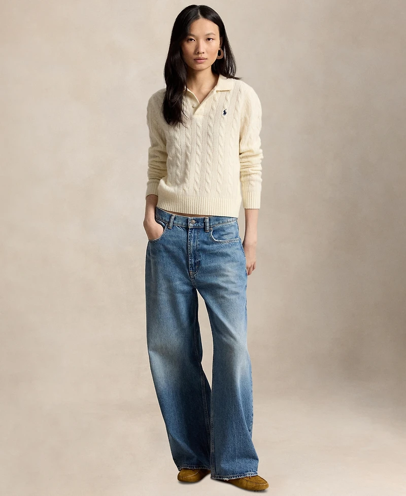 Polo Ralph Lauren Women's Cable-Knit Long-Sleeve Sweater