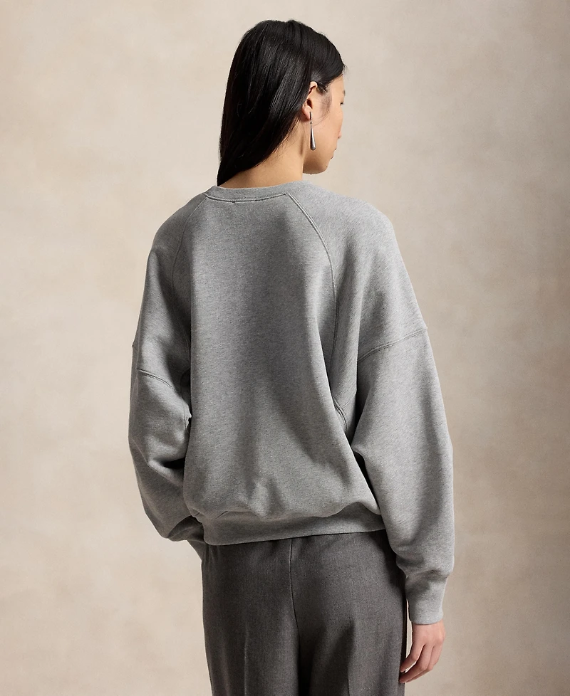 Polo Ralph Lauren Women's Prl Crest Fleece Crewneck Sweatshirt