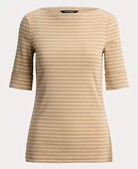 Lauren Ralph Striped Boatneck Top