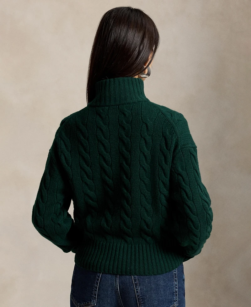 Polo Ralph Lauren Women's Cable-Knit Half-Zip Sweater