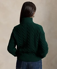 Polo Ralph Lauren Women's Cable-Knit Half-Zip Sweater