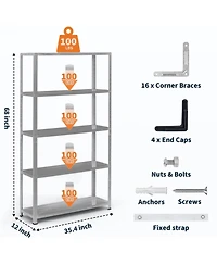 homfan 5 Tier Storage Shelf