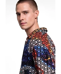 Desigual Men's Embroidered printed shirt
