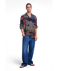 Desigual Men's Embroidered printed shirt