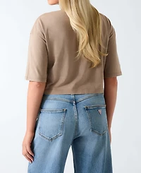 Guess Women's Jungle Resort Cropped Graphic T-Shirt